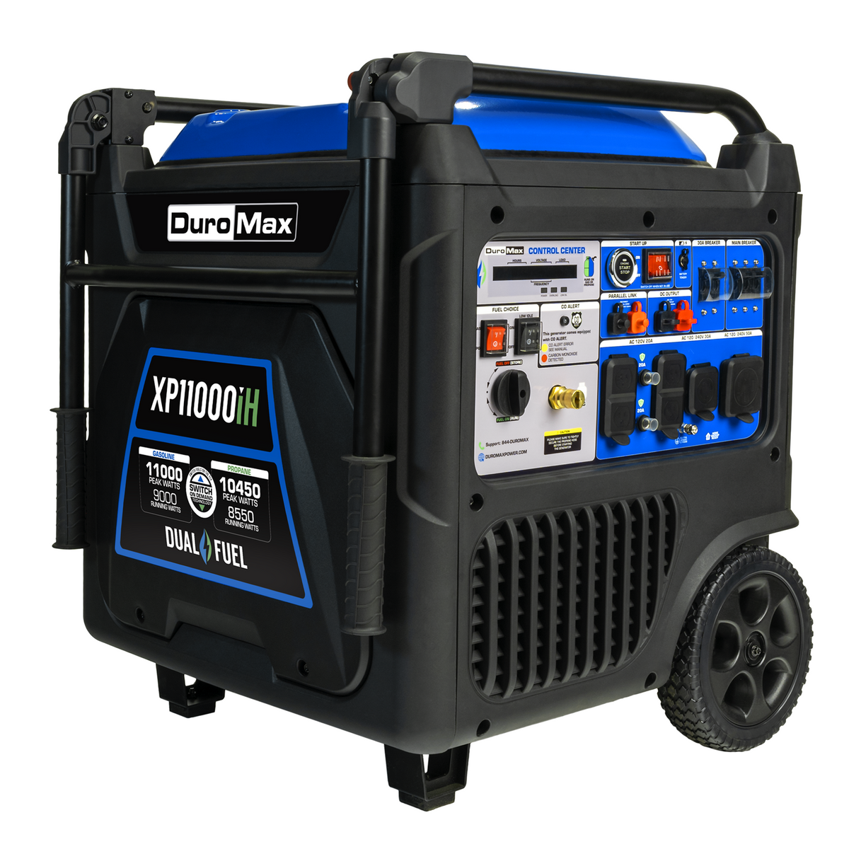 DuroMax XP11000iH portable dual-fuel inverter generator
