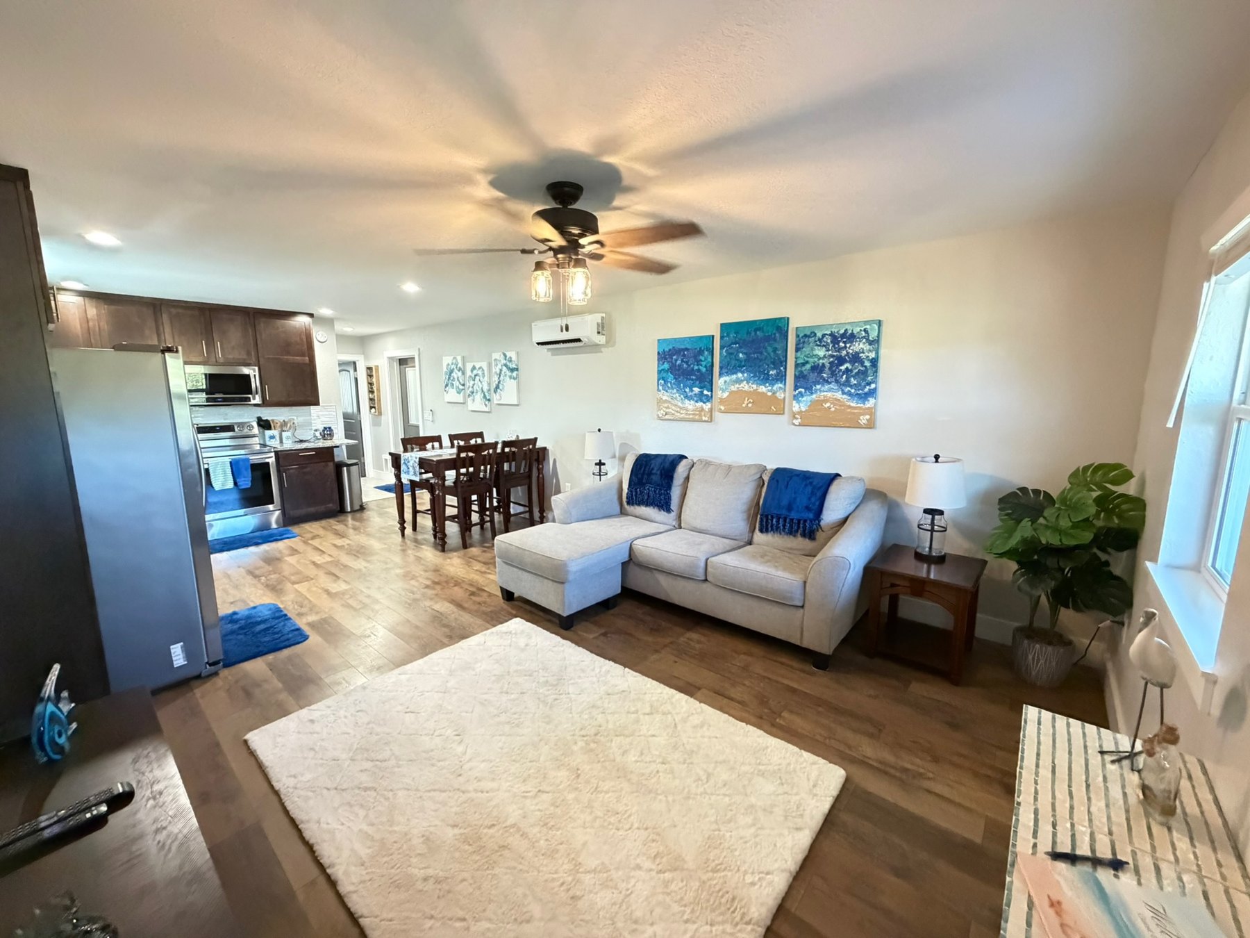 Living area at Orchard & Ocean Guest House
