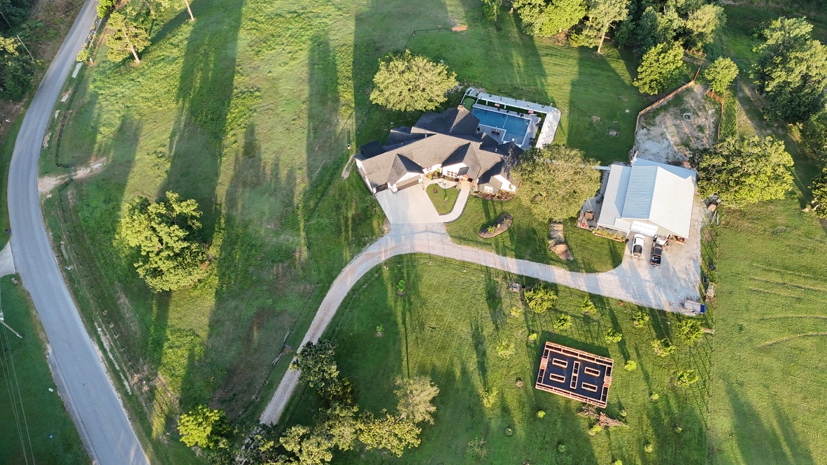 The garden from above