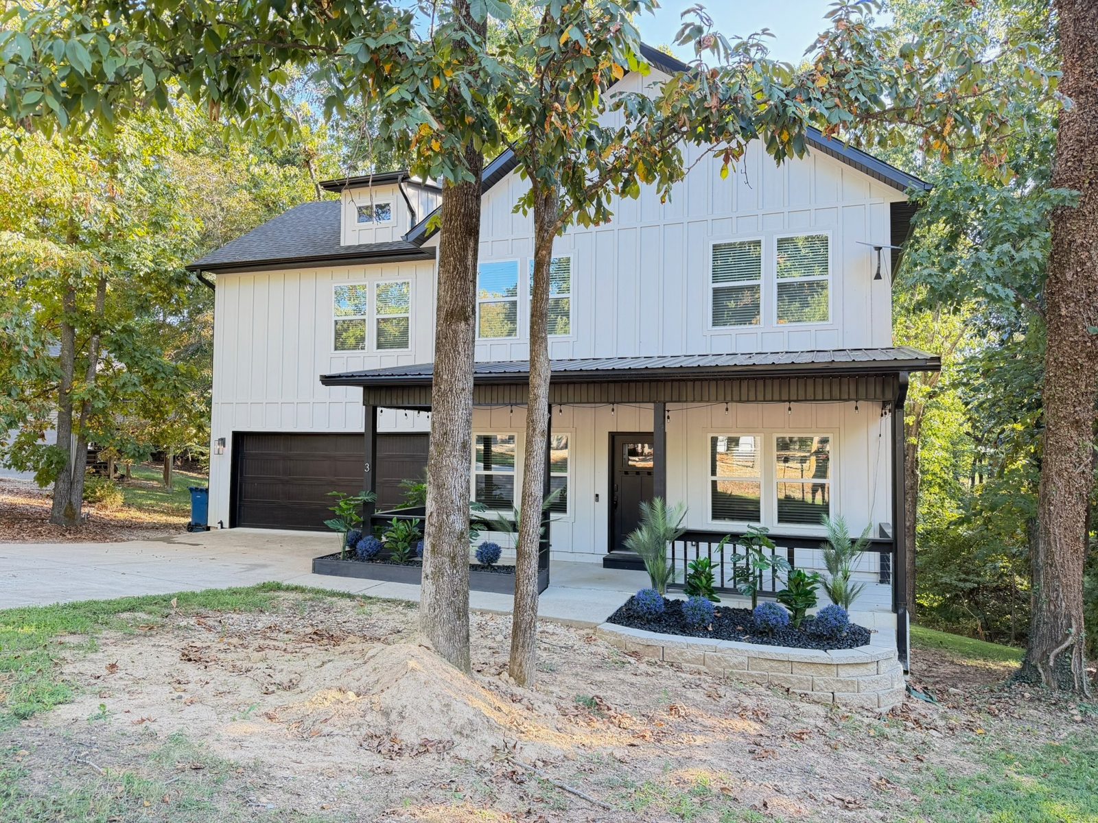 Front exterior and porch