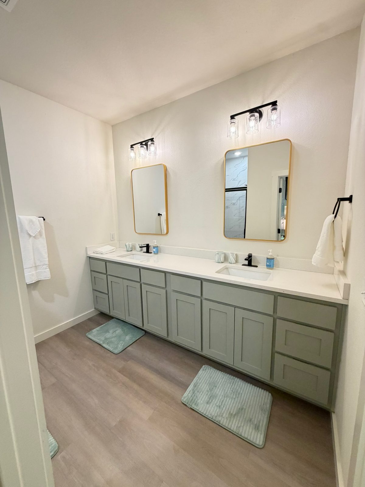 Bathroom with double vanity